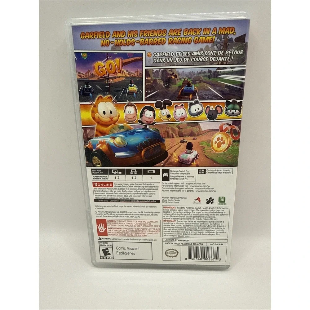 Garfield Kart: Furious Racing‎ - Nintendo Switch